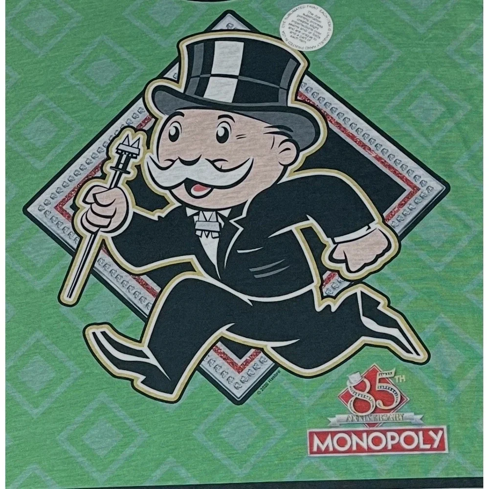 Men's‎ 2 Pack Of 2XL Monopoly Print Short Sleeve Shirts.